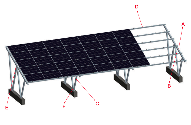 Alumimun Carport Mounting System Alumimun Carport Mounting System - Art. 9053