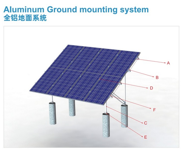 Aluminium Ground Mounting System Aluminium Ground Mounting System - Art. 9485