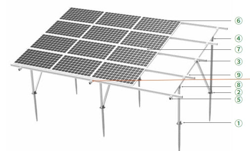 Aluminum Ground Mounting System IV Aluminum Ground Mounting System IV - Art. 8090