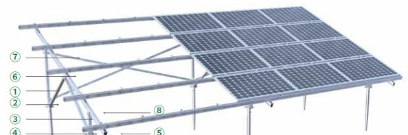 Xiamen Goomax Energy Technology Co., Ltd. - Montagesysteme - Aluminum Ground Mounting System I Aluminum Ground Mounting System I - Art. 8088