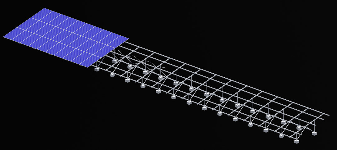 Aluminum Ground Solar Mounting Structure AS-ALG20241001 - Art. 10229