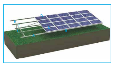 Xiamen BSL ECO Technology Co., Ltd. - Montagesysteme - Aluminum Ground Solar  Mounting System Aluminum Ground Solar  Mounting System - Art. 8857