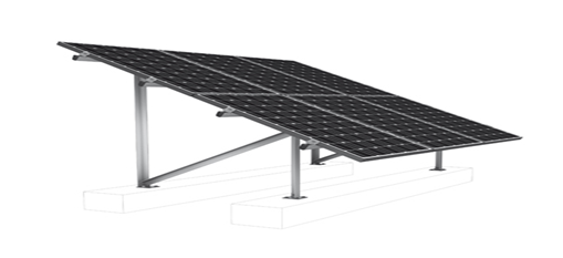 Aluminum ground mounting structure LS-G-01 - Art. 7542
