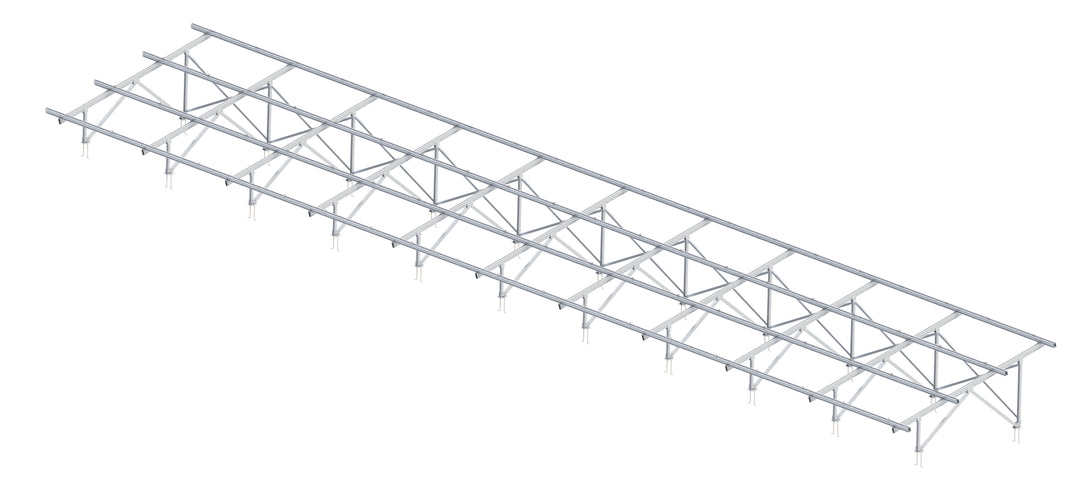 Alumsolar Aluminum Ground Solar Mounting Structure AS-AG0002 - Art. 10063