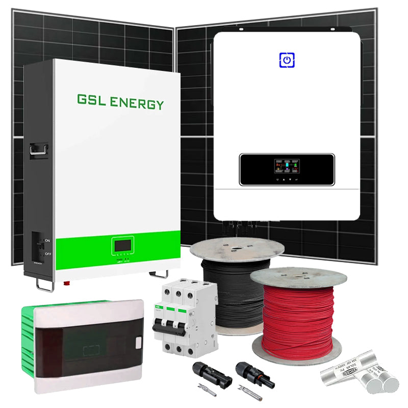 autark Solaranlage 10,2 kW Sumry+LONGI+GSL Energy (Wechselrichter-10.2kW, Panels-10.12kW, Batterie-5.12kWh)