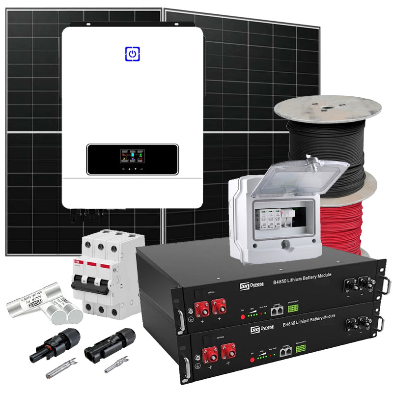 autark Solaranlage 8,2 kW Sumry+LONGI+Dyness (Wechselrichter-8.2kW, Panels-8.28kW, Batterie-4.8kWh)