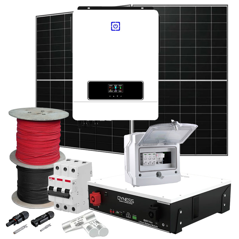 autark Solaranlage 8,2 kW Sumry+LONGI+Dyness (Wechselrichter-8.2kW, Panels-8.28kW, Batterie-5.12kWh)