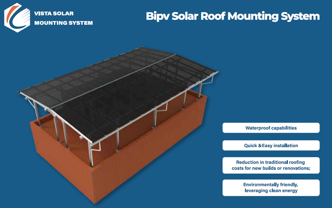 Xiamen Vista International Trade Co., Ltd. - Montagesysteme - BIPV Solar Roof Mounting System BIPV Solar Roof Mounting System - Art. 10520