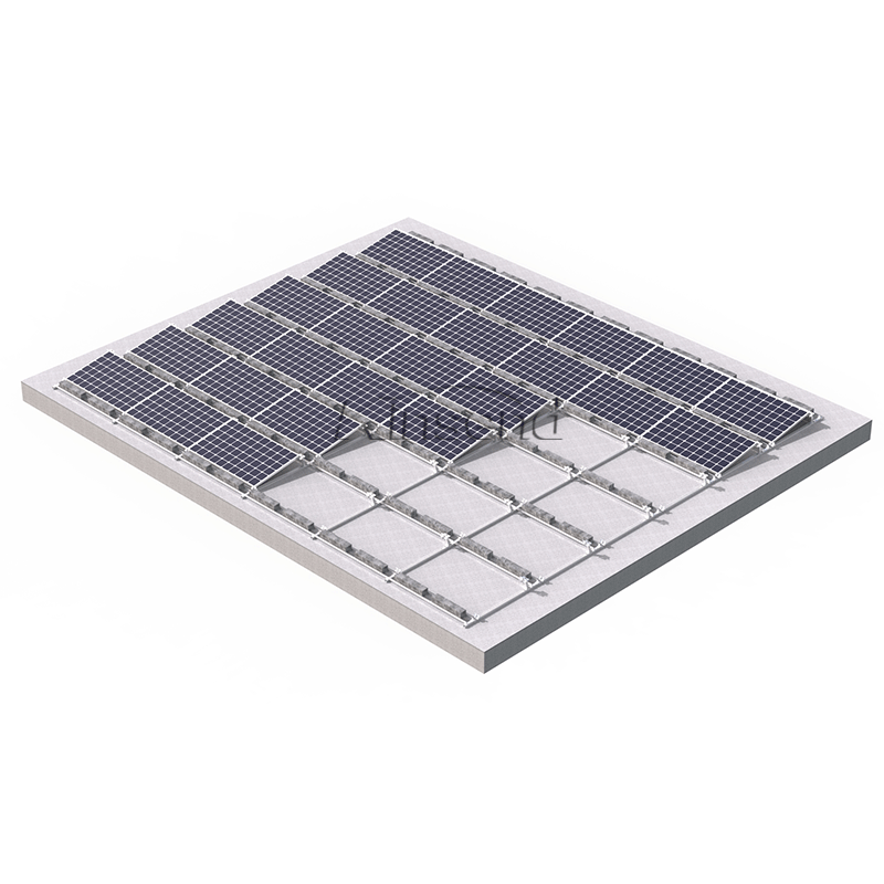 Xiamen Kinsend Metal Tech. Co., Ltd. - Montagesysteme - Ballast Solution Flat Rooftop System _ Angle Al... Ballast Solution Flat Rooftop System _ Angle Aluminum Base - Art. 9679
