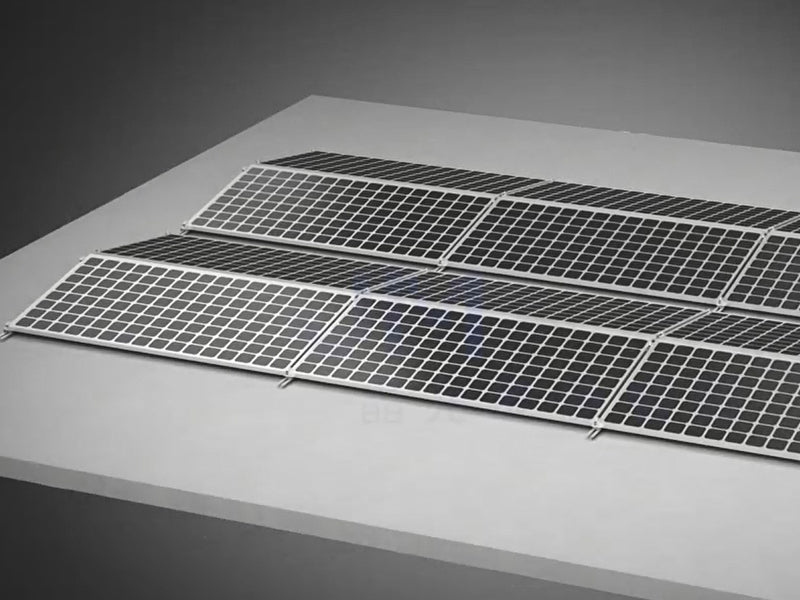 Xiamen Jinmega Solar Technology Co., Ltd - Montagesysteme - Ballasted Racking Solar Roof Mounting System Ballasted Racking Solar Roof Mounting System - Art. 10565