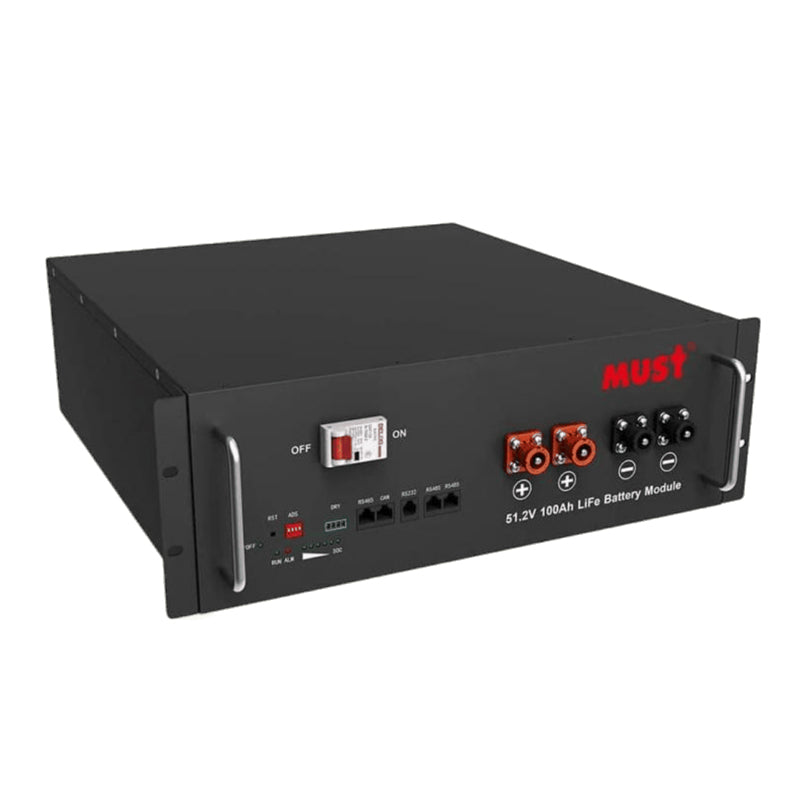 Batterie MUST LP18-48100 (LiFePo4 51.2V 100Ah 5.12kW*h)