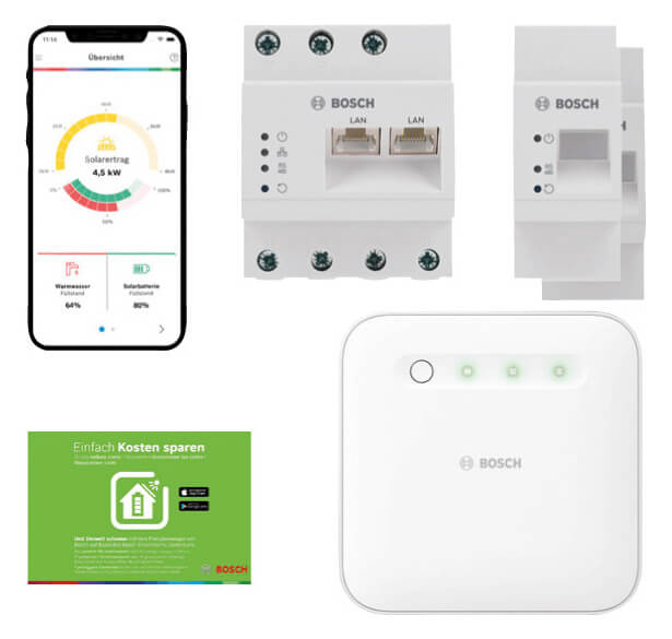 Bosch Heizsysteme Energiemanager-Set 1 für Wärmepumpen mit PV ohne Fronius ohne Speicher