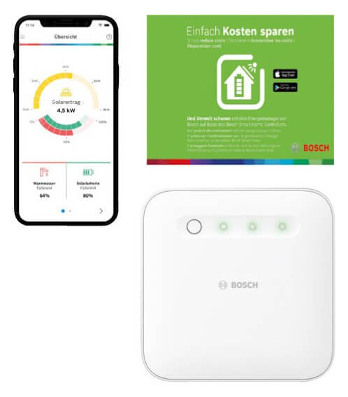 Bosch Heizsysteme Energiemanager-Set 3 für Wärmepumpen und PV mit Fronius / Sungrow Wechselrichter