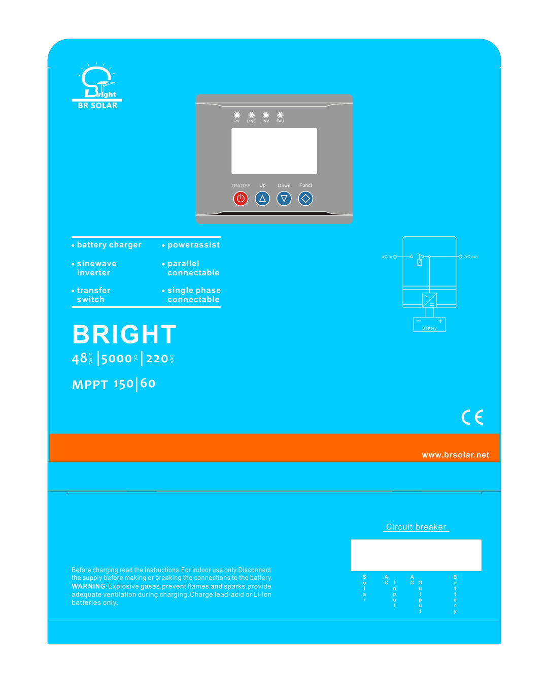 Yangzhou Bright Solar Solutions Co., Ltd. - Wechselrichter - Bright 1-6KW 1KW - Art. 39504