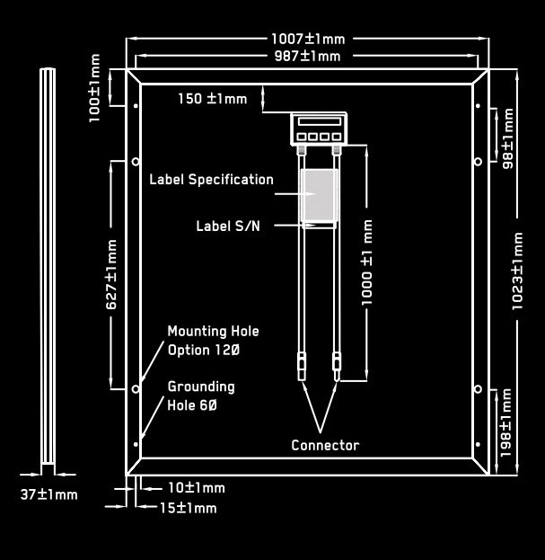 Solar Quest - Solarmodul - Buffalo 36 Cell 180-200W SQF190M-36 - Art. 186865