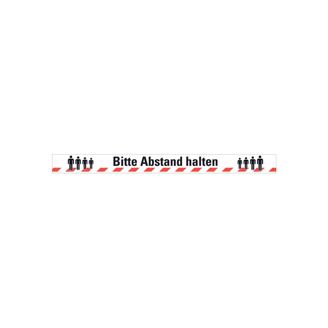 CIMCO Bodenmarkierung Bitte Abstand halten 75 x 600mm -Art.182786