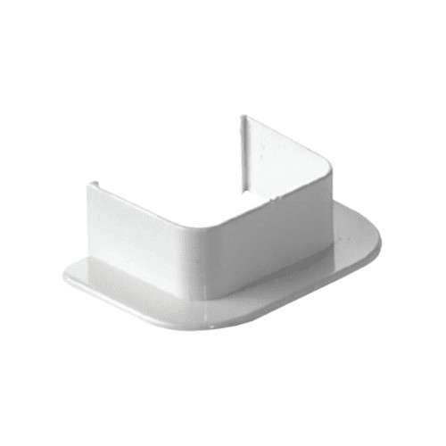 Canalplast CONPAM65 Wandanschlussstück mit Flansch für Klimakanal 65 x 50 mm, weiß