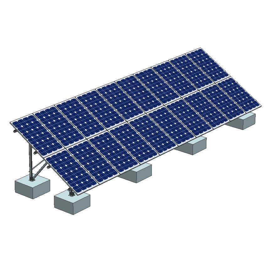 Shanghai Cyclesolar Technology Co., Ltd. - Montagesysteme - CS-Flat Roof Mounting System CS-Flat Roof Mounting - Art. 4498