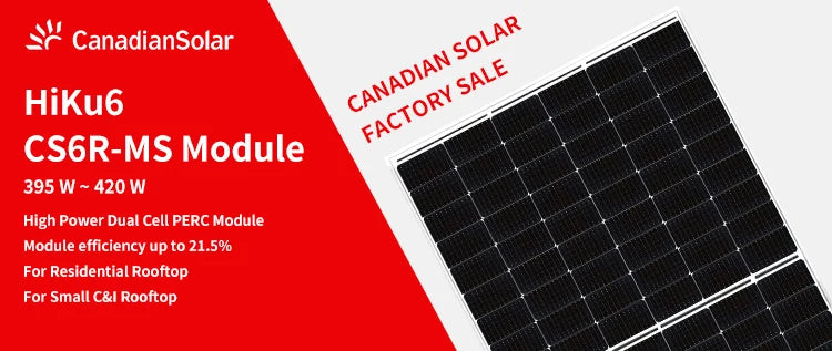 Canadian Solar Inc. - Solarmodul - HiKu6 CS6R-395-420MS CS6R-395MS - Art. 179988