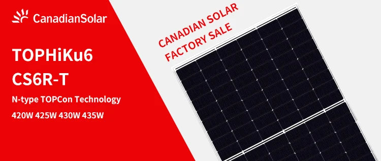 Canadian Solar Inc. - Solarmodul - TOPHiKu6 CS6R-425-450T 445T - Art. 211963