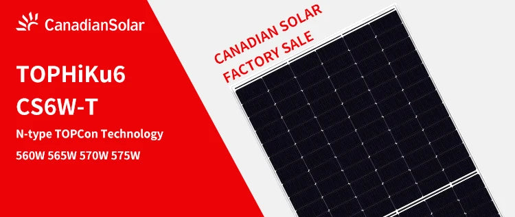Canadian Solar Inc. - Solarmodul - TOPHiKu6 CS6W-T 570-600W 595 - Art. 215775
