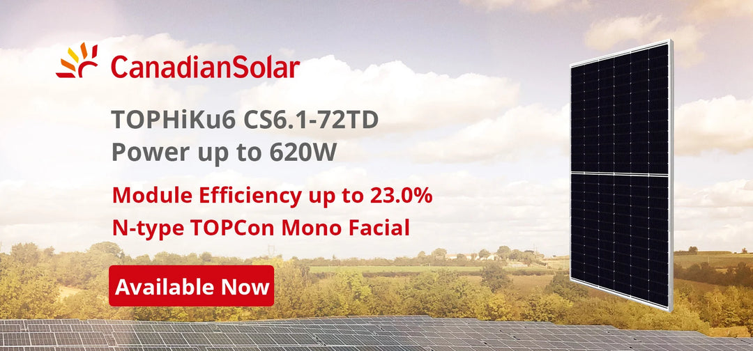 Canadian Solar Inc. - Solarmodul - TOPHiKu6 CS6.1-72TD 600-630W TOPHiKu6 600 - Art. 211966