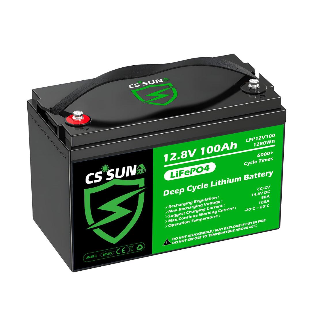 Shenzhen Zhong Chi Li Ye Tech Co., Ltd. (CSSUN) - Speicher - CSSUN 12V 100Ah LiFePo4 Battery LFP12V100 - Art. 35661