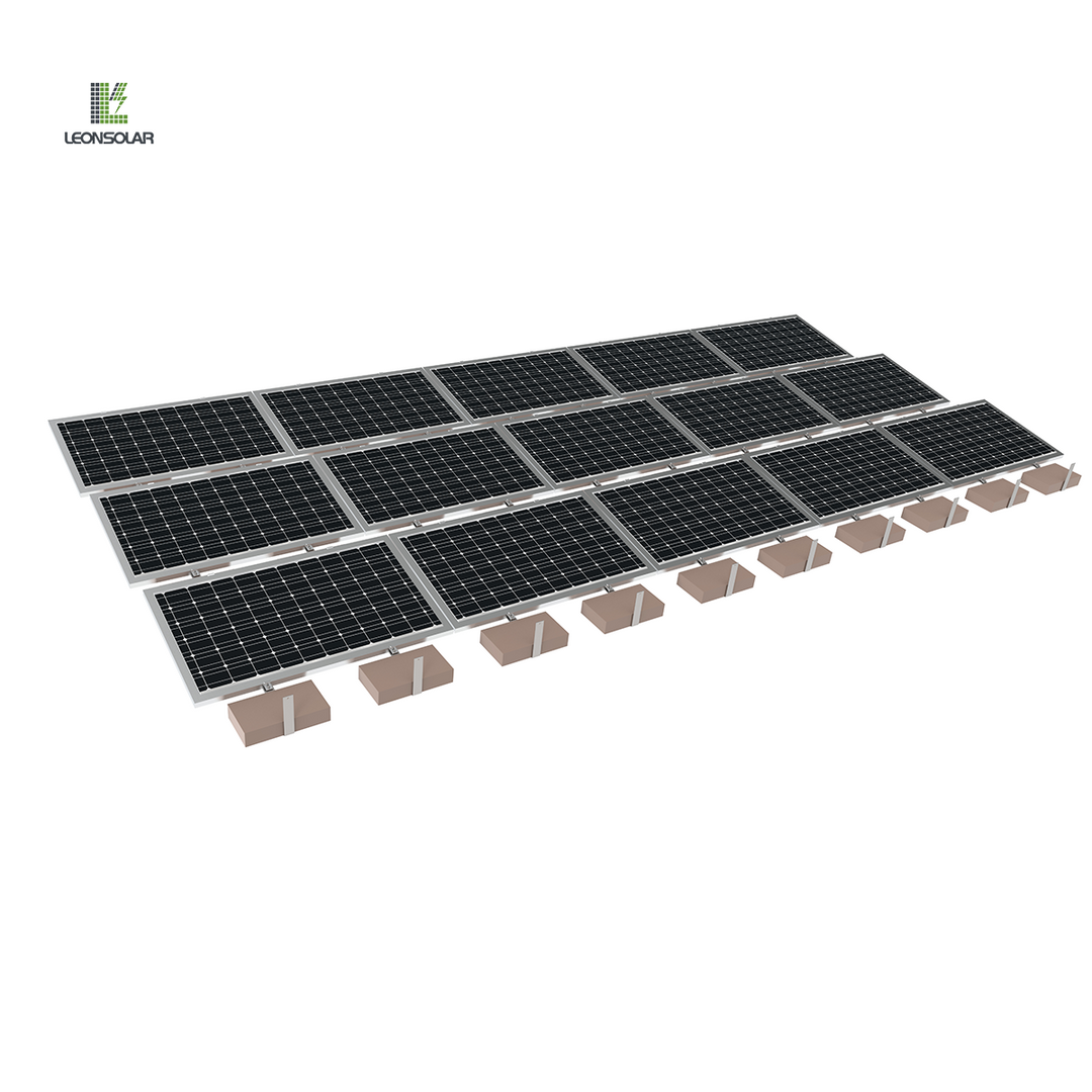 Xiamen Leon Solar Technology Co., Ltd. - Montagesysteme - Carbon Steel Ballast Photovoltaic Support System Carbon Steel Ballast Photovoltaic Support System - Art. 10842