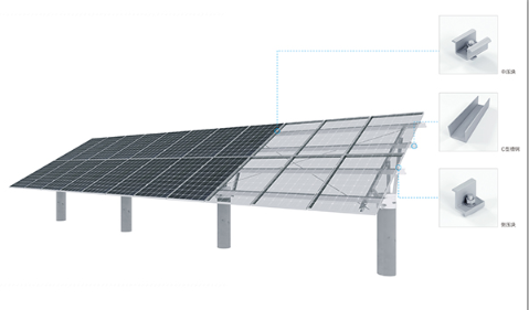 Zhejiang Chuanda New Energy Co., Ltd. - Montagesysteme - Carbon Steel Bracket System Carbon Steel Bracket System - Art. 10379