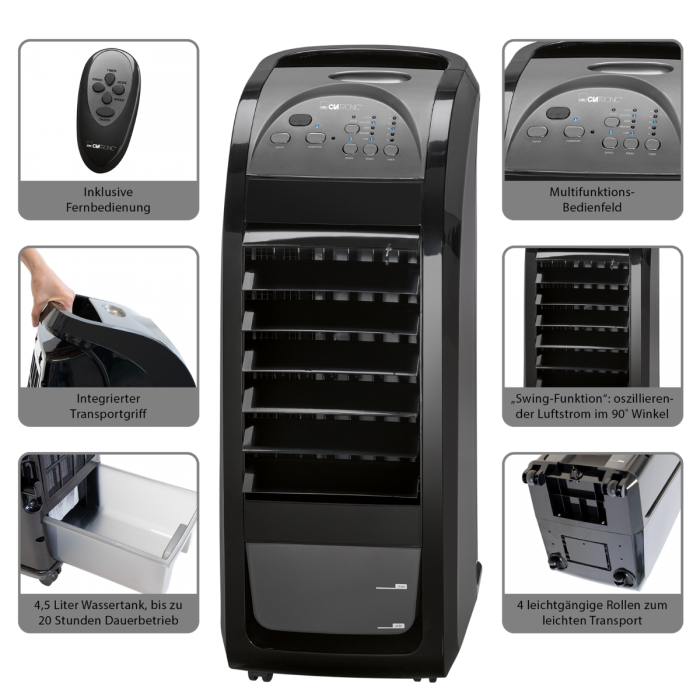 Clatronic Luftreiniger LK 3742 schwarz-anthrazit
