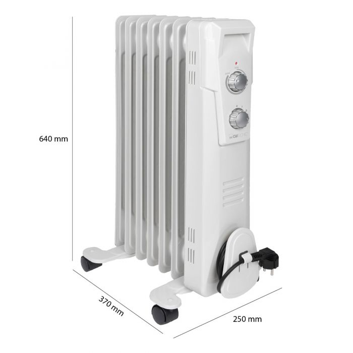Clatronic Radiator RA 3735 Weiß 7 Rippen 1500W