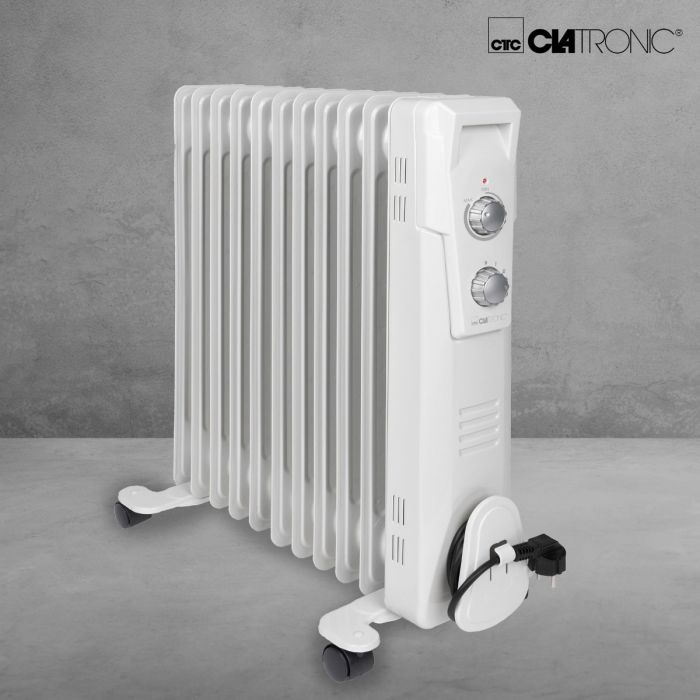 Clatronic Radiator RA 3737 Weiß 11 Rippen 2300W