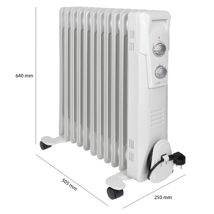Clatronic Radiator RA 3737 Weiß 11 Rippen 2300W