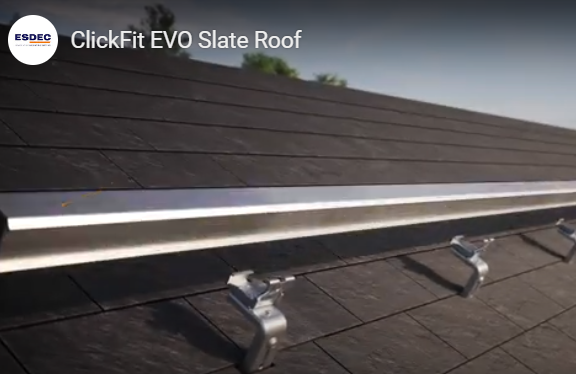 Esdec B.V. - Montagesysteme - ClickFit EVO Slate Roof ClickFit EVO Slate Roof - Art. 10038