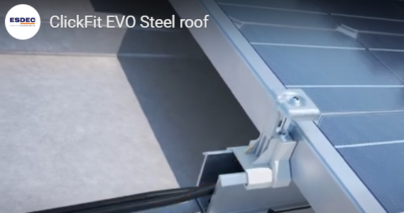 Esdec B.V. - Montagesysteme - ClickFit EVO Steel Roof ClickFit EVO Steel Roof - Art. 10033