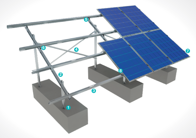 Kiraç Metal Ürünleri San. ve Tic. Ltd. Şti. - Montagesysteme - Concrete Base Anchored Steel Mounting System KPT5 - Art. 8831