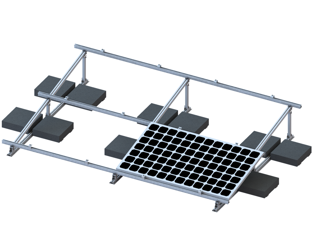 Xiamen Solar First Energy Technology Co., Ltd. - Montagesysteme - Concrete Roof Mounting - Ballasted Roof Mountin... Concrete Roof Mounting - Ballasted Roof Mounting System - Art. 7532