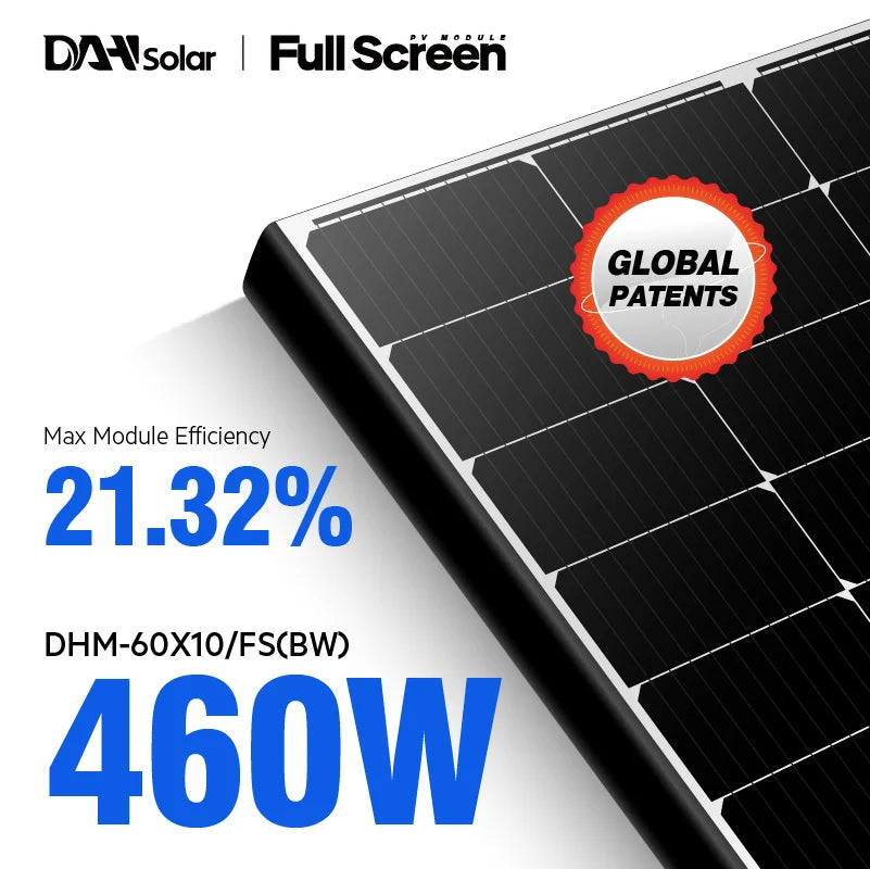 beeIN S.A. - Solarmodul - DAH Solar
                                                        DHM-60X10/FS(BW) 445~460W 460 - Art. 193150