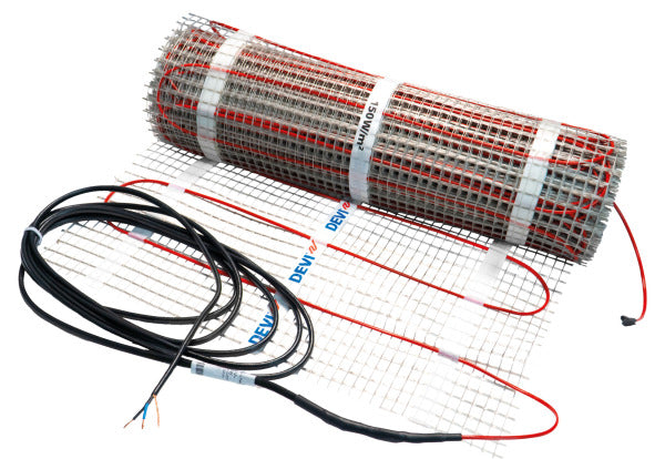 DEVI Dünnbettheizmatte DEVImat 150W/qm 3,0qm 0,5x6,0m selbstkle – DEVI