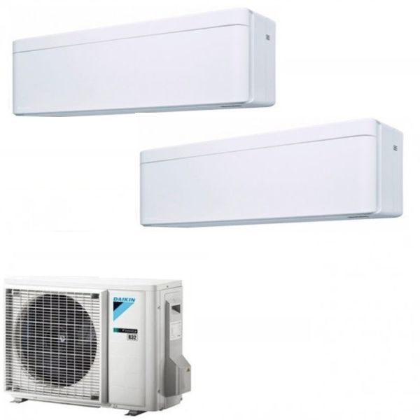 Daikin Klimaanlage Stylish White Dualsplit 7000+9000 R32 2MXM40M