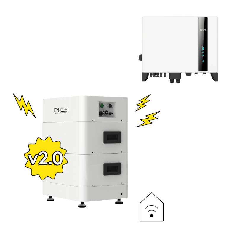DYNESS | SOLIS Tower 2.0 T7 mit 6,74 kWh + S6 3P-Hybrid - 8 kW