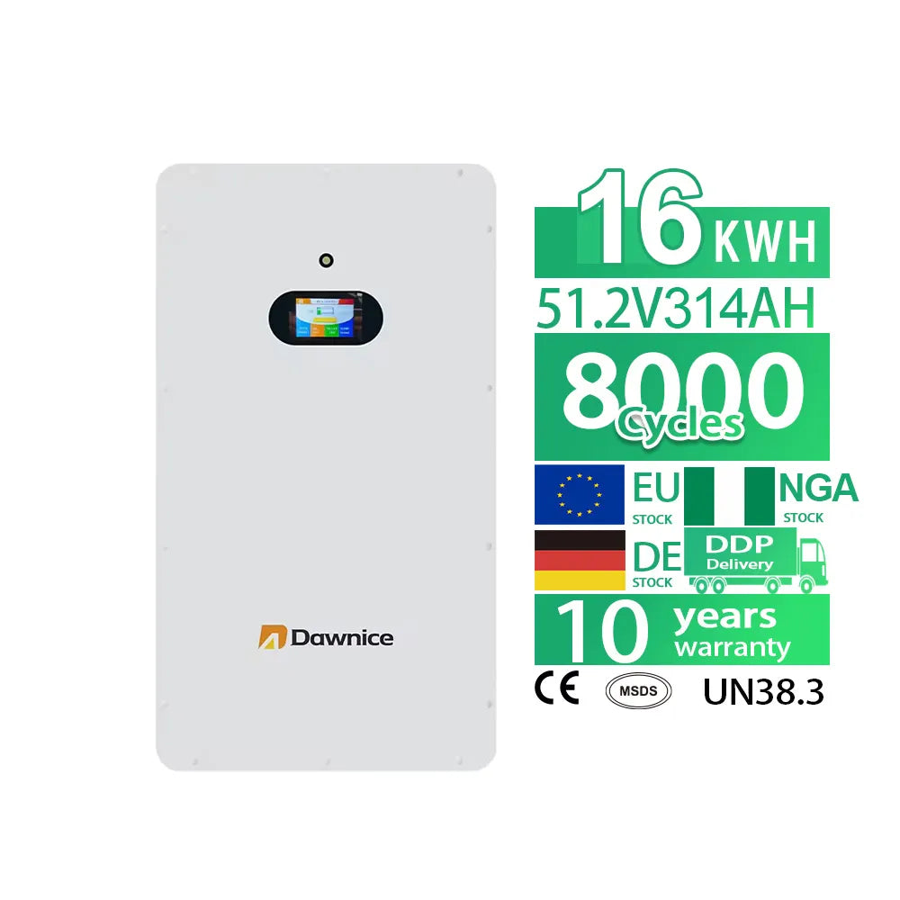 Yichun Dawnice Manufacture and Trade Co., Ltd. - Speicher - Dawnice 16kWh 15kwh 10 kWh NGA Stock Wall Mounted Lithium Solar Battery - Art. 36142
