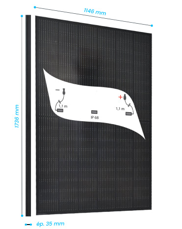 Belga Solar - Solarmodul - Design 410W Full Black 410 - Art. 233711