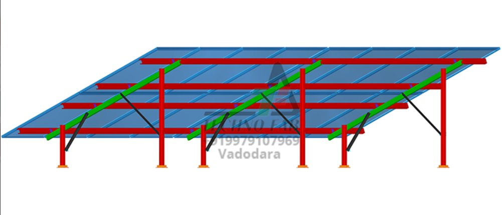 Techno FAB - Montagesysteme - Double Module Structure 1000mm Ground Clearance - Art. 10532