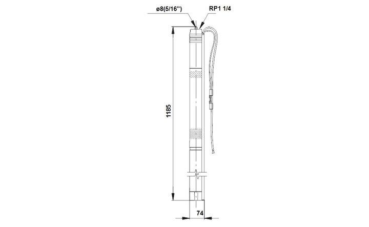 GRUNDFOS Unterwasserpumpe SQF 0.6-2 Art. 95027324
