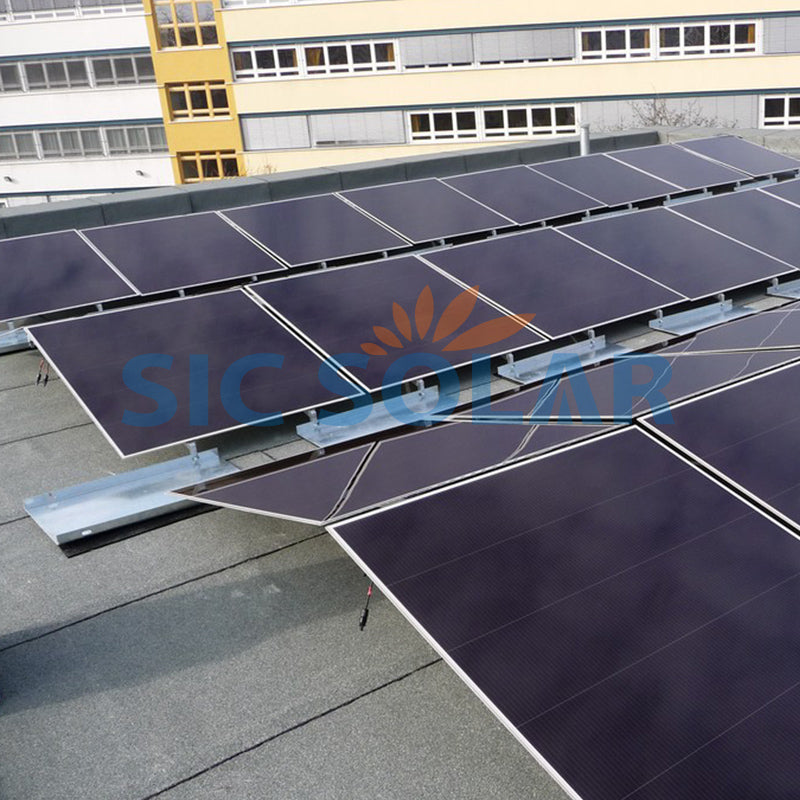Xiamen Sic New Energy Technology Co., Ltd. - Montagesysteme - Dual tilt aluminum solar ballasted mounting SIC-BM-DT - Art. 8250