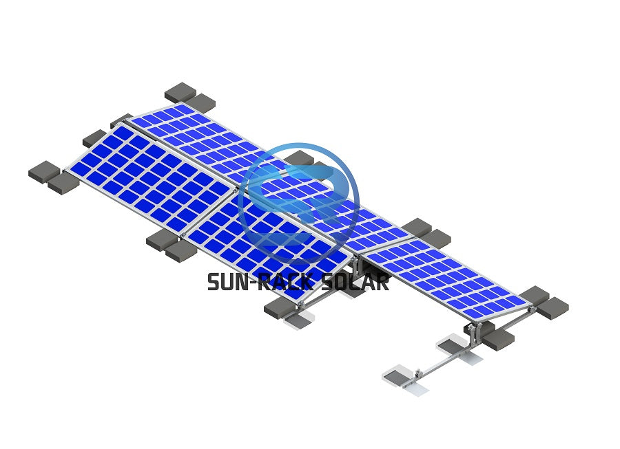 Sun-Rack New Energy Technology Co., Ltd - Montagesysteme - E-W ballasted Mounting System E-W ballasted Mounting System - Art. 9166