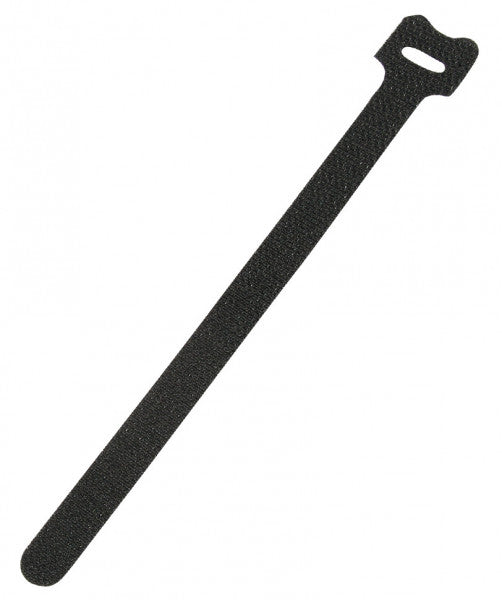 EMC Klett-Kabelbinder schwarz mit Ösenloch
