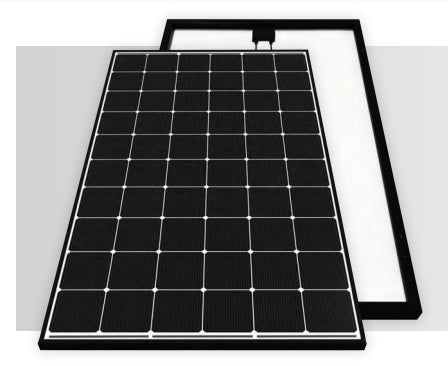 SolarTech Universal, LLC - Solarmodul - EPIQ 310 - 325W HJT HJT - Black on White - 310 - Art. 132268