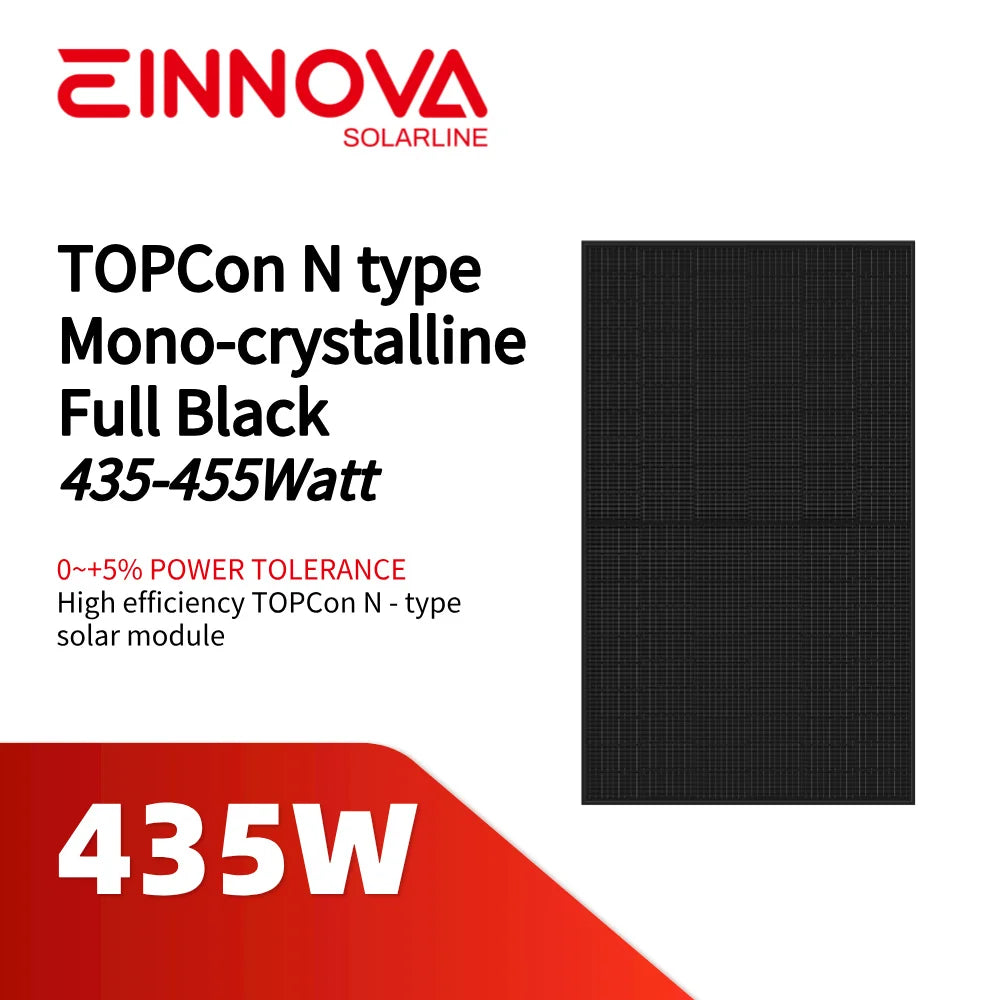 Einnova Solarline Energy Corp. Limited - Solarmodul - ESM 435-455T Full Black ESM-435T - Art. 217993